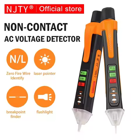 NJTY Non Contact Voltage Detector T02A AC Voltage Tester Pen Meter 12-1000V Electric Sensor Test Pen