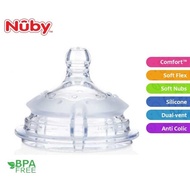 100% Original Nuby Comfort Silicone Bottle Replacement Teat / Nipple