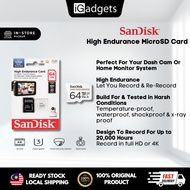 SanDisk® High Endurance microSD™ Memory Card 64GB | with Adapter for CCTV / Dashcam | Max R: 100MB/s