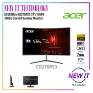 ACER Nitro ED270RS3 ED270R S3 FHD&ED270US3 WQHD Curved Gaming Monitor-27”/1500R Curved/HDR10/VA Pane