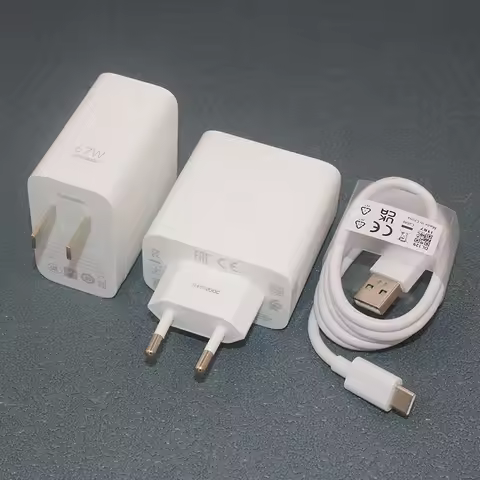 Original 67W Supervooc 2.0 Charger For OPPO Find N2 A1 Pro Reno 9 8 7 EU/US Plug Fast Charge Adapter