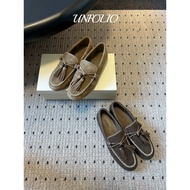 Lulu Gaoding D8680X - Retro Simple Tassel Flat Loafers | Suede, Soft Texture & Matte Finish
