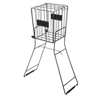 AMB Sports 72 Tennis Ball Pick up Hopper Portable Tennis Ball Stand with Basket