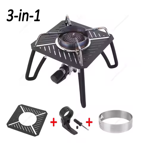 3-in-1 Camping Accessories for Soto 310 St-310 Windbreaker Spider Stove Stainless Steel Windshield A