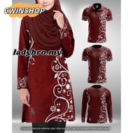 Baju Muslimah Couple Set Jersey Plus Size