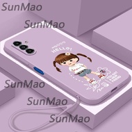 เคส Samsung A05S ปกสาวน่ารัก Softshell