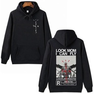 Cactus Jack Hoodie Men Doublesided Logo Hip Hop Streetwear Print Look Mom I Can Fly Cactus Jack