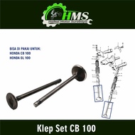 Klep Set CB 100 (Set Isi 2) - Payung Klep Kelep Valve Set In Ex Honda CB100 GL 100