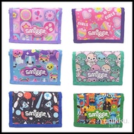 Smiggle Poppin Flap Wallet Kids Wallet - Transportbiru Jneny789