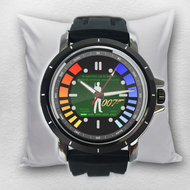Jam Tangan Pria Rubber Custom GoldenEye 007 James Bond