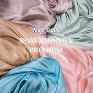 ✅ Shimmer Silk Rose Shimmer Organza/ Shimmer Silk Fabric/ Shimmer Fabric/ Shimmer Satin Fabric/ Shim