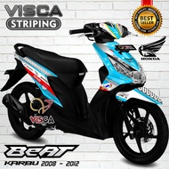 Stiker Striping Beat Karbu 2008 - 2012 Fullbody Variasi Mandalika
