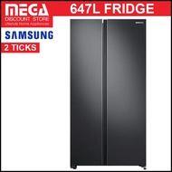 SAMSUNG RS62R5004B4 647L SPACEMAX SIDE-BY-SIDE DOOR FRIDGE (2 TICKS)