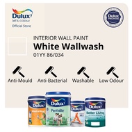 Dulux Wall/Door/Wood Paint - White Wallwash (01YY 86/034) (Ambiance All/Pentalite/Wash &amp; Wear/Better Living)