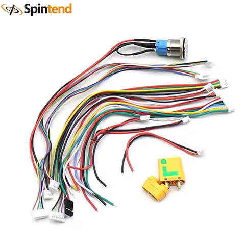 Spintend Dual Ubox V1 V2 75v 100v Single Ubox 75v 80v 100v Harness Cables Power Switch Button XT90S 
