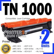 2x DR1000 DRUM TN1000 TONER Cartridge Compatible Brothe* HL 1110 DCP 1510 MFC 1810 MFC 1815 HL 1210W