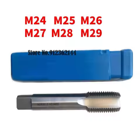 M24 M25 M26 M27 M28 M29 teeth=1.0 1.5 2.0 3.0mm HSS Machine Tap Screw Thread Metric Plug Tap Screw T