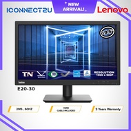 Lenovo Thinkvision 19.5" E20-30 1600x900 2ms 60Hz Monitor Productivity Monitor - 62F7KAR4WW