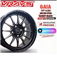 GAIA 15" SPORT RIM 4H100 bezza wira axia Myvi