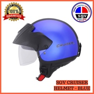 【Hot Stock】[100% ORIGINAL] SGV CRUISER HELMET (SIZE L , 60CM)  HALF HELMET HALF FACE HALF CUT SIRIM