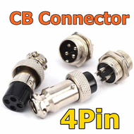 Jeck jek Jack jak CB 4P Konektor CB 4pin Soket jack connector 4 Pin