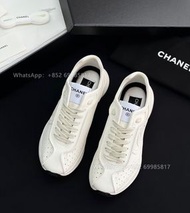 👏現貨 CHANEL 25C 奶油色運動鞋 全實拍 100%new🆕 Size:35 36 37 38 39 40（部分斷碼 手慢冇）香奈兒 休閒鞋 波鞋 板鞋 Casual shoes,Sports