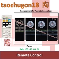 Deka Wall Ceiling Fan Remote Control Siling Dinding Kipas Baby LED G3 G4 GL