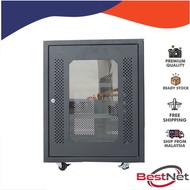 18U PERSPEX DOOR RACK MOUNT CABINET 600 (W) X 800 (D) X 990 (H)