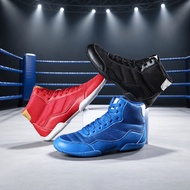 Box Boxing Shoes Unisex High-Top Wrestling Shoes Children's Fighting Training Shoes Wrestling Shoes