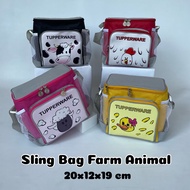 Tupperware Farm Animal Sling bag (Ice Flower Sling) Diaper bag