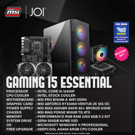 [ Powered by MSI ] JOI Essential I5 RTX3060 Gaming PC ( i5-12400F, 16GB, 512GB, RTX3060 12GB, W11P )