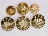香港1997回歸紀念硬幣一套