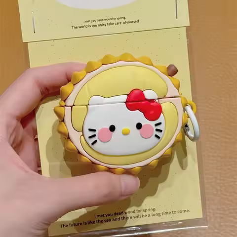 For Airpod Pro 2 Case,Hello Kitty Durian Case For Airpod Pro,Protective Shockproof Earphone Silicone
