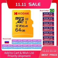 Kodak รุ่นไมโครความเร็วสูง Sd 64Gb Class 10 U3 4K Carte 128หน่วยความจำแบบแฟลชจิกะไบต์การ์ด256Gb Mecard Micro Kart 32Gb