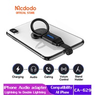 (Gaming PUBG Mic Support) Mcdodo Ring Mobile Gaming Dual iPhone Lightning  Audio Adapter CA-629