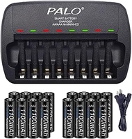 16 Pack Rechargeable AAA Batteries with Charger Kit, 1.2V Ni-MH Triple A Low Self-Discharge Batterie