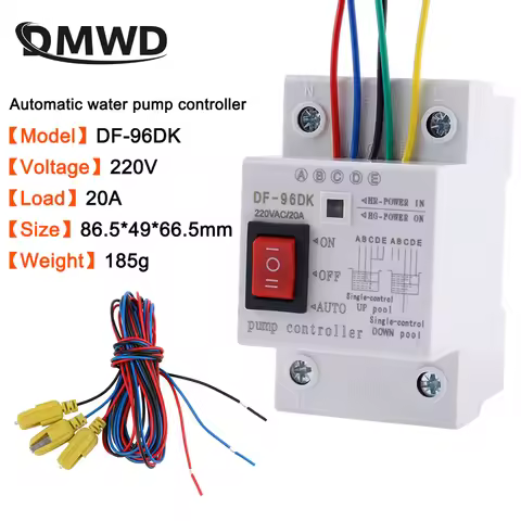 DF-96ED Automatic Water Level Controller Switch 20A 220V Water tank Liquid Level Detection Sensor Wa