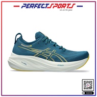 ASICS GEL-NIMBUS 26 RUNNIN SHOE EVENING TEAL/LIGHT MUSTARD