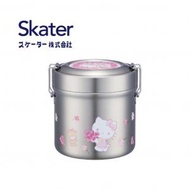 日本 Skater - 超輕量不銹鋼保溫保冷真空飯壺 600ml Hello Kitty [平行進口]