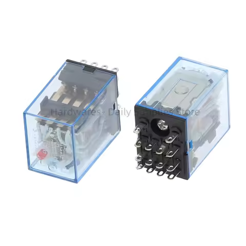 1PCS MY4 General Purpose Relay 4pdt,14pins relais DC 12V/ 24V /110V 220V relay MY4 switch