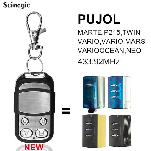 PUJOL Garage Remote Control Compatible With PUJOL VARIO MARS OCEAN MARTE P215 NEO TWIN 433.92MHz Rol