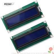 PEONIES 2PCS LCD Display Module, DC 5V Blue I2C IIC 1602, Interface Adapter Blacklight 16x2 Character HD44780 Arduino and Raspberry Pi