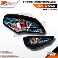 SUPERGLOSSY TRANSPARENT STRIPING YAMAHA RX-KING || COOL GEISHA MOTIF STICKER LIST