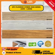 Aqsa SPC Vinyl Flooring 3000 Series 4MM - 4.5MM Percuma XPE Foam Lantai Click SPC Floor Interlocking PVC  System Click