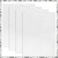 [I O J E] 4 PCS 14 Count Plastic Mesh Canvas Sheets for Embroidery, White Plastic Needlepoint Canvas
