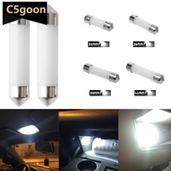 C5GOON 1Pc LED Festoon Dome 31mm 36mm 39mm 41mm C5w Reading License Plate Lamp Led Light Bulb Milky 