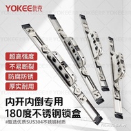 Inward Open Inward Reverse 180 Degree Stainless Steel Lock Box Broken Bridge Aluminum Door Window Tr