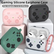 Airpods pro 2 Case Airpods 3/2/1 Silicone Case Shockproof Protector With Anti-lost Hook Gaming Earph