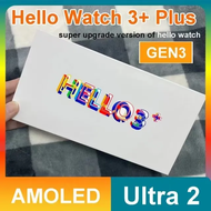 Hello Watch 3+Smart Watch AMOLED Screen 4GB ROM Bluetooth Call Compass NFC Function Suitable for Android and IOS Men's and Women's Smart Watch