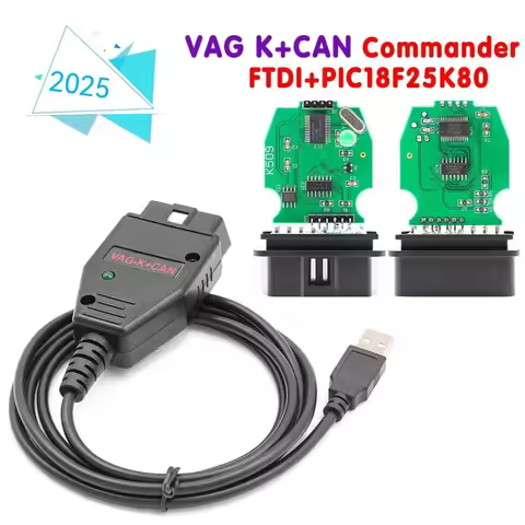 (!!!)For VW/AUDI Commander 1.4 VAG K+CAN OBDII Scanner OBD2 Diagnostic Tools Car Accessories With FT
